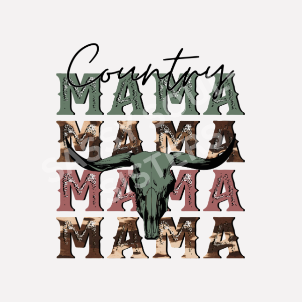 COUNTRY MAMA (GREEN SKULL) (Copy)